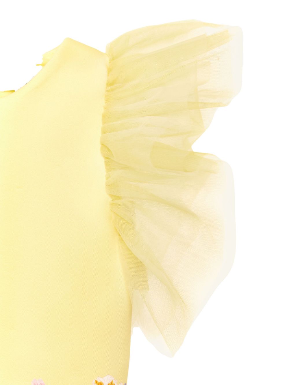 Shop Iame Floral-print Scuba-jersey Dress In Yellow