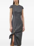 REMAIN side-tie midi dress - Grey