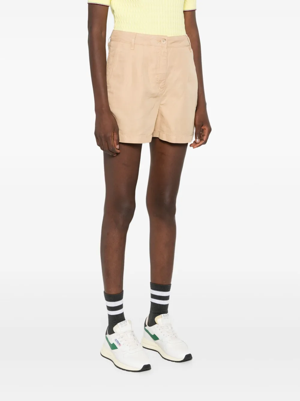 Tommy Hilfiger Shorts met geborduurd logo Beige
