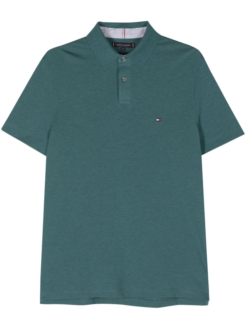 Tommy Hilfiger Logo-embroidered Polo Shirt In Green