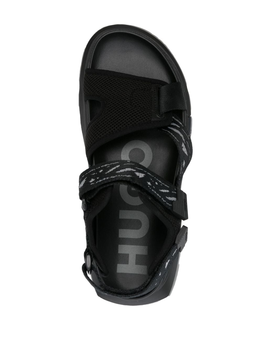Shop Hugo Ryany Strappy Sandals In 黑色