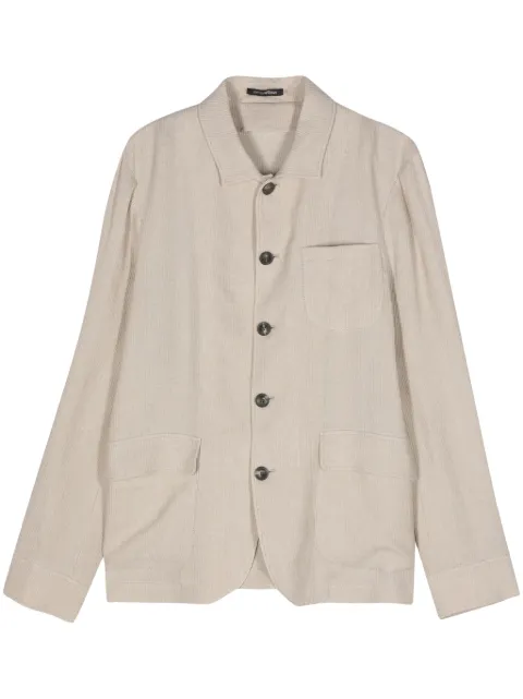 Emporio Armani waffle-effect jacket