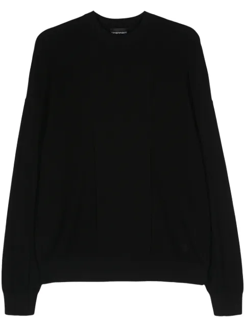 Emporio Armani ribbed cotton jumper