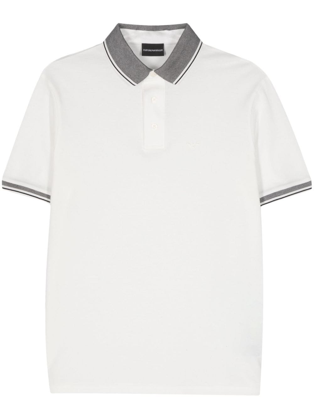 Emporio Armani Cotton Polo Shirt In White