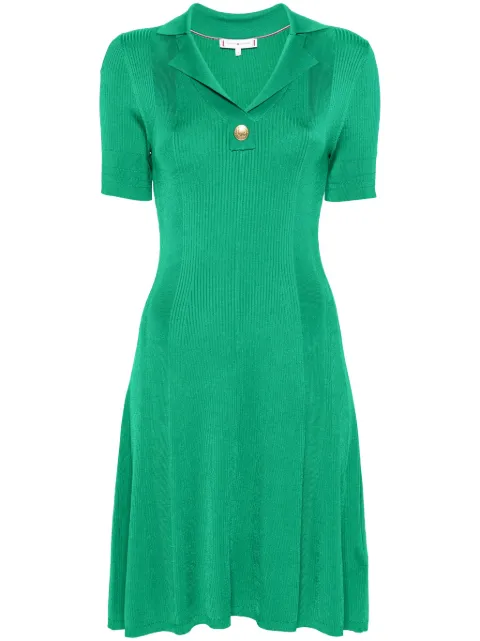 Tommy Hilfiger ribbed flared midi dress