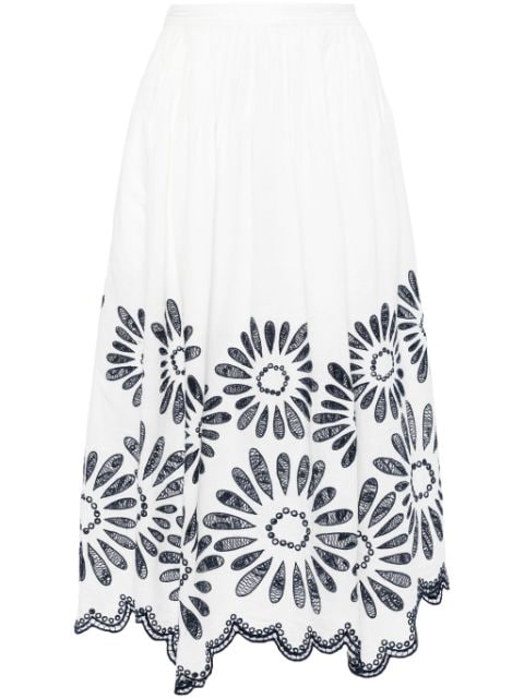 Ulla Johnson Annisa broderie-anglaise midi skirt