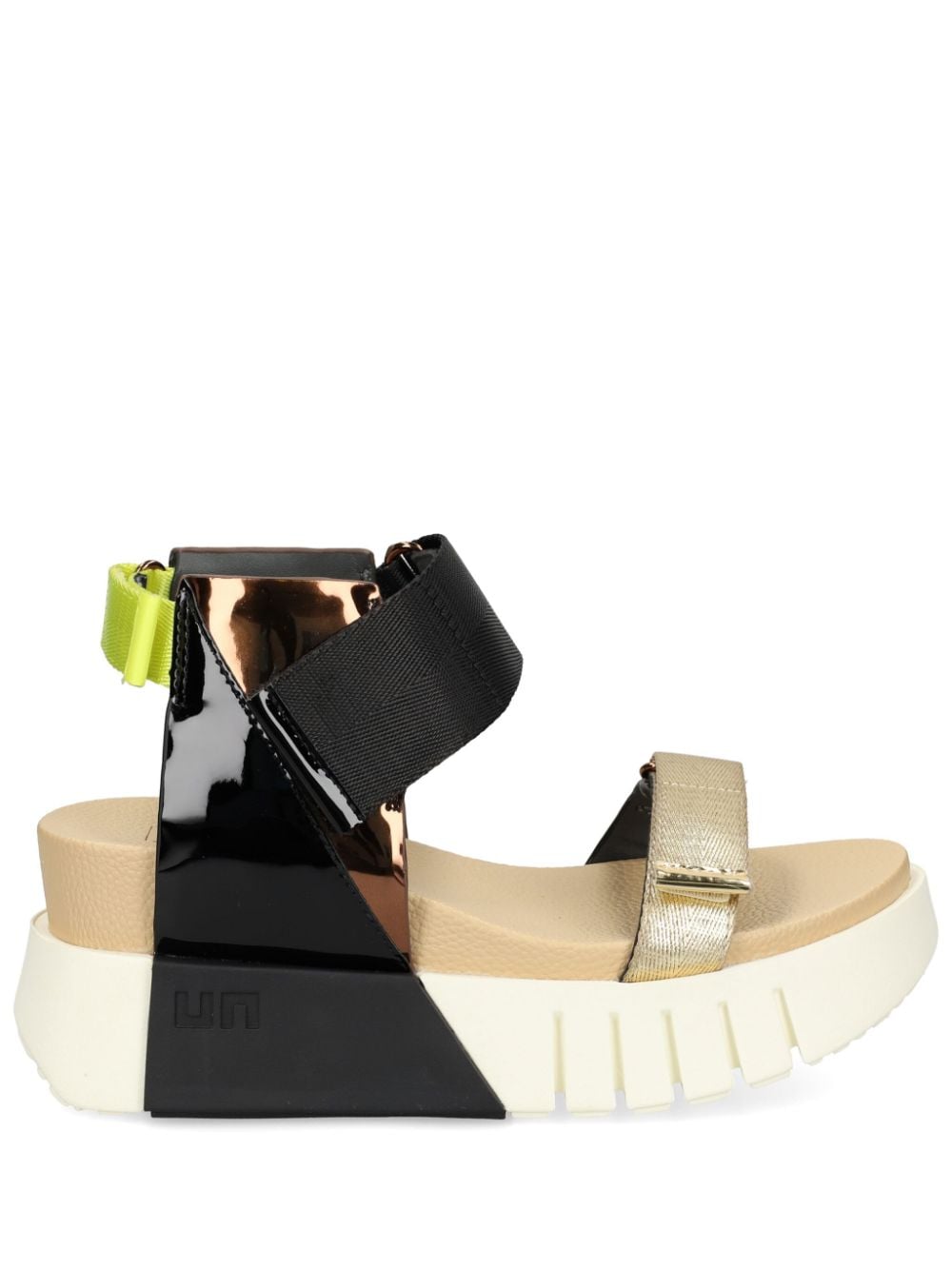 United Nude Delta Run 65mm platform sandals Gold