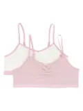 POLO RALPH LAUREN KIDS logo-underband stretch-cotton bralette - White
