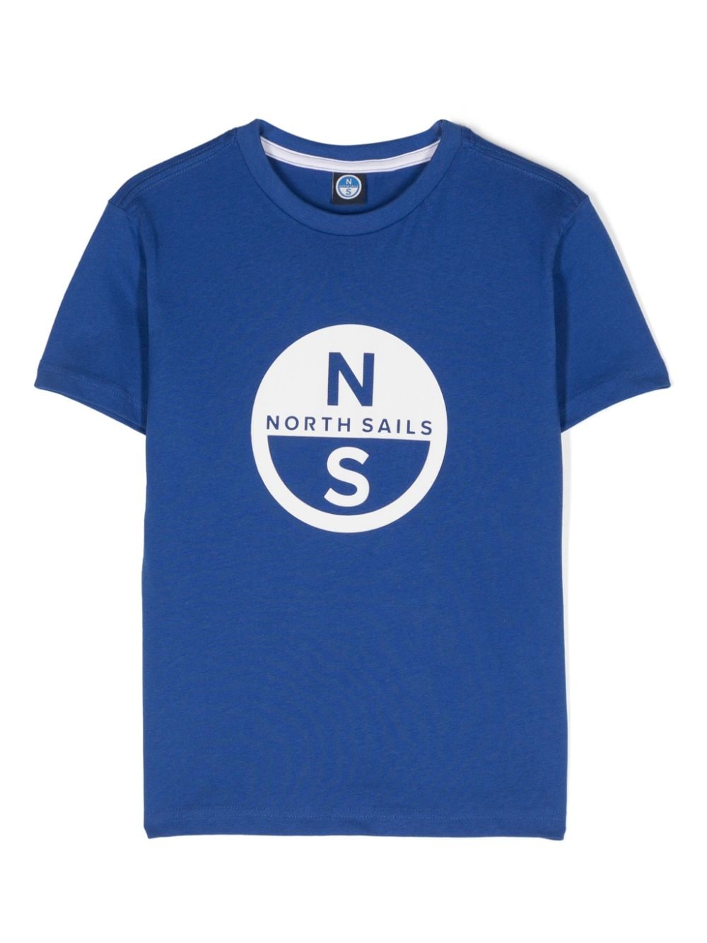 North Sails Kids' Logo-print Cotton T-shirt In Blue