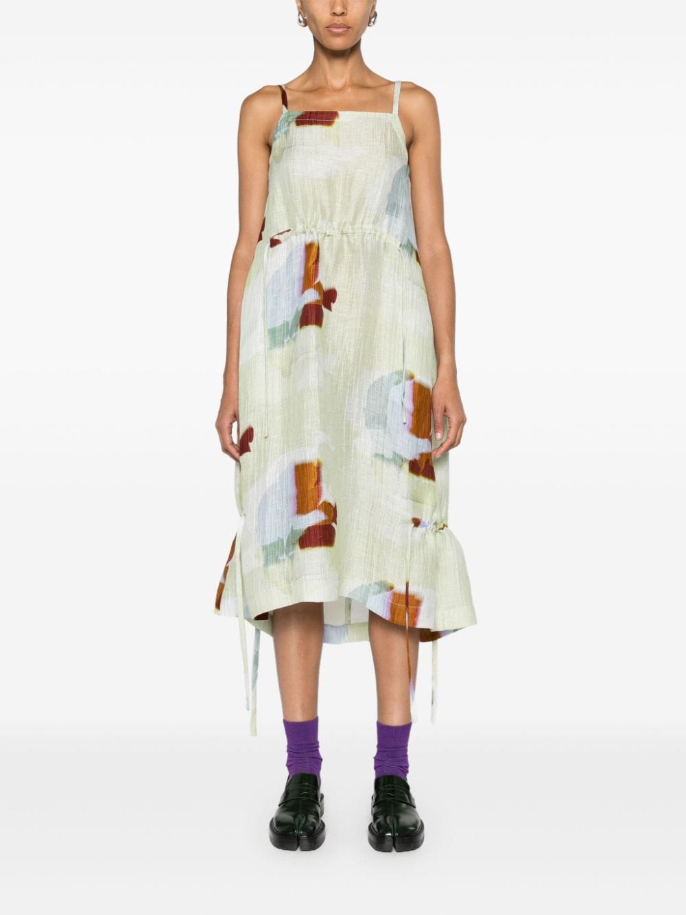 Henrik Vibskov Pick Up midi-jurk met abstracte print Groen