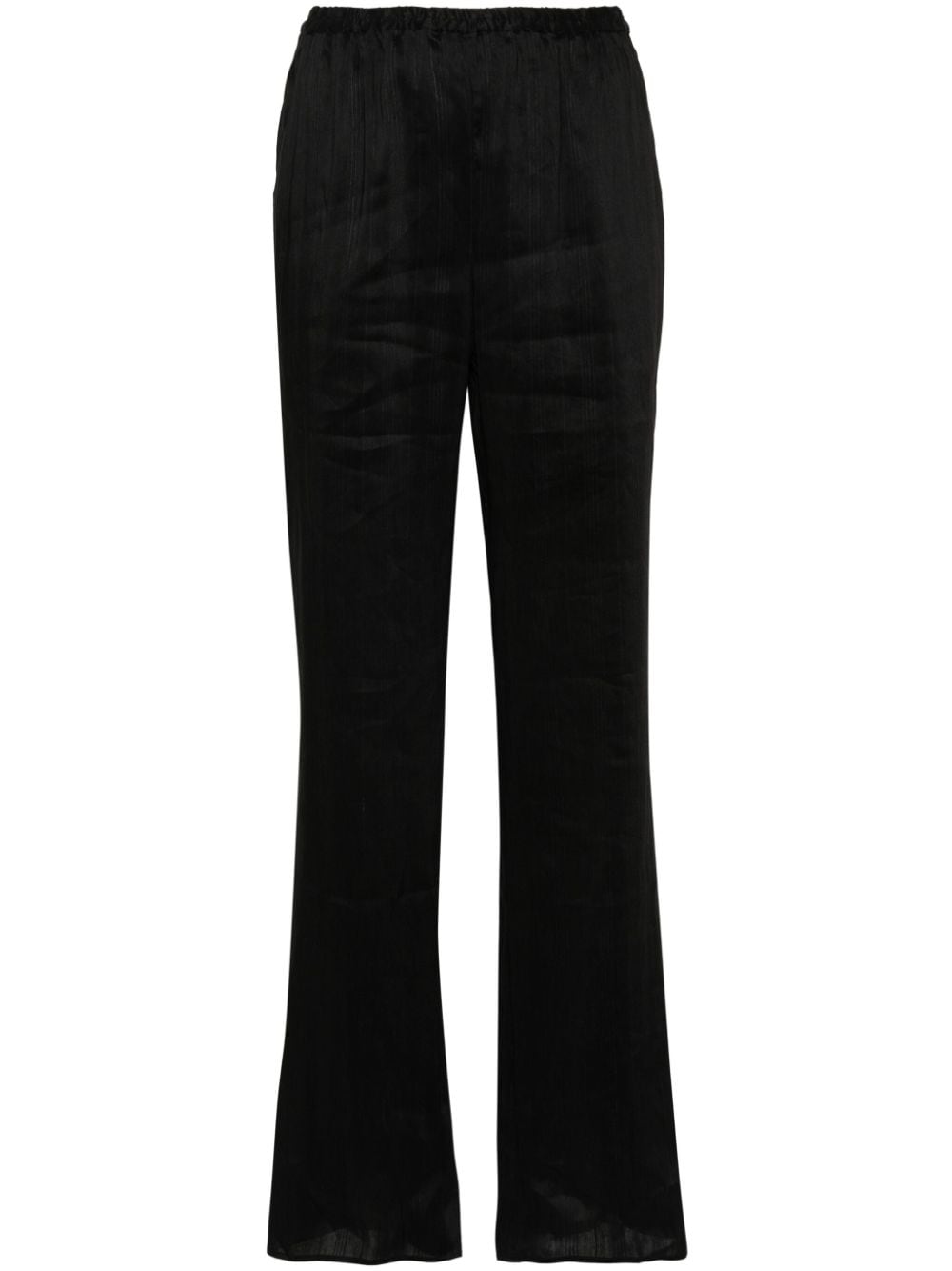 Loulou Studio Amata Elasticated-waistband Trousers In Black