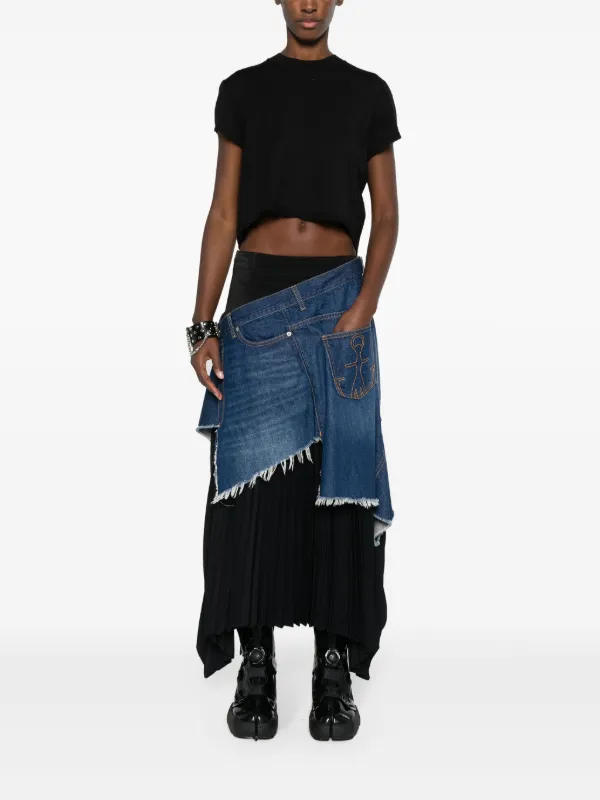 Rick Owens DRKSHDW Level T クロップド Tシャツ | ブラック | FARFETCH JP