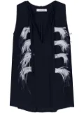 Dorothee Schumacher feather-detail blouse - Blue