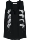Dorothee Schumacher feather-detail blouse - Black