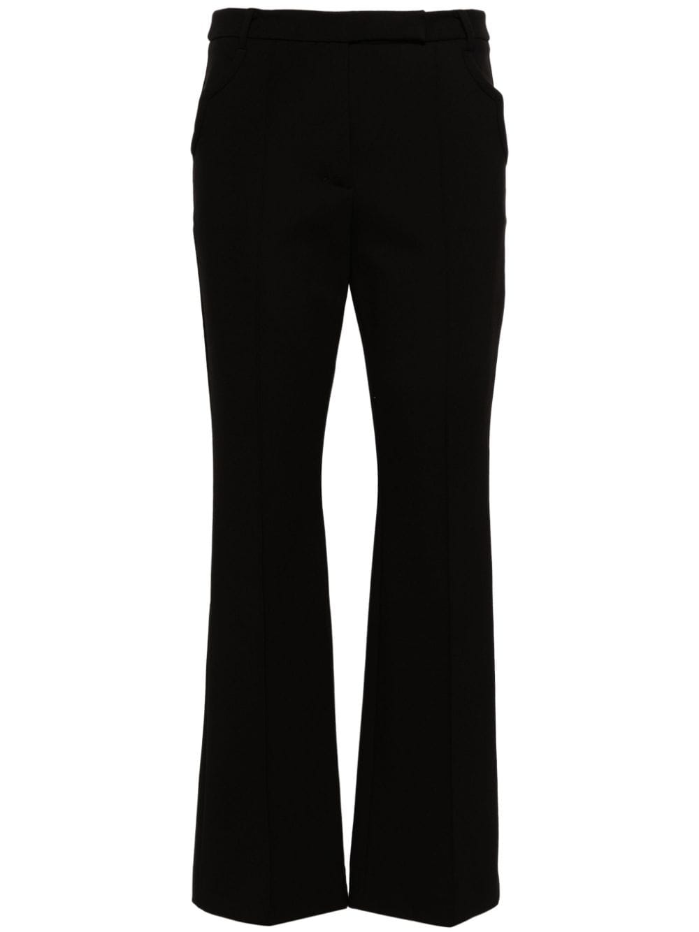 Dorothee Schumacher Flared Cropped Trousers In Black