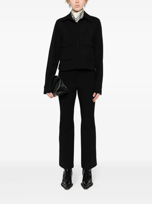 Dorothee Schumacher yoke-detail Shirt Jacket | Black