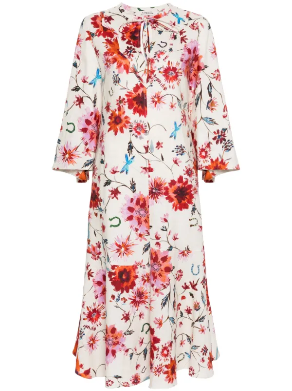 chinese dress ladies The Linen A-Line Midi Dress main image 1