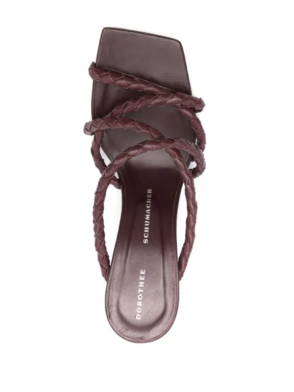 Dorothee Schumacher Elegance レザーサンダル | レッド | FARFETCH JP