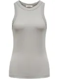 12 STOREEZ ribbed cotton tank top - Grey