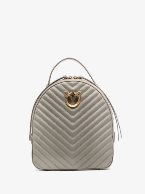 PINKO Love leather backpack