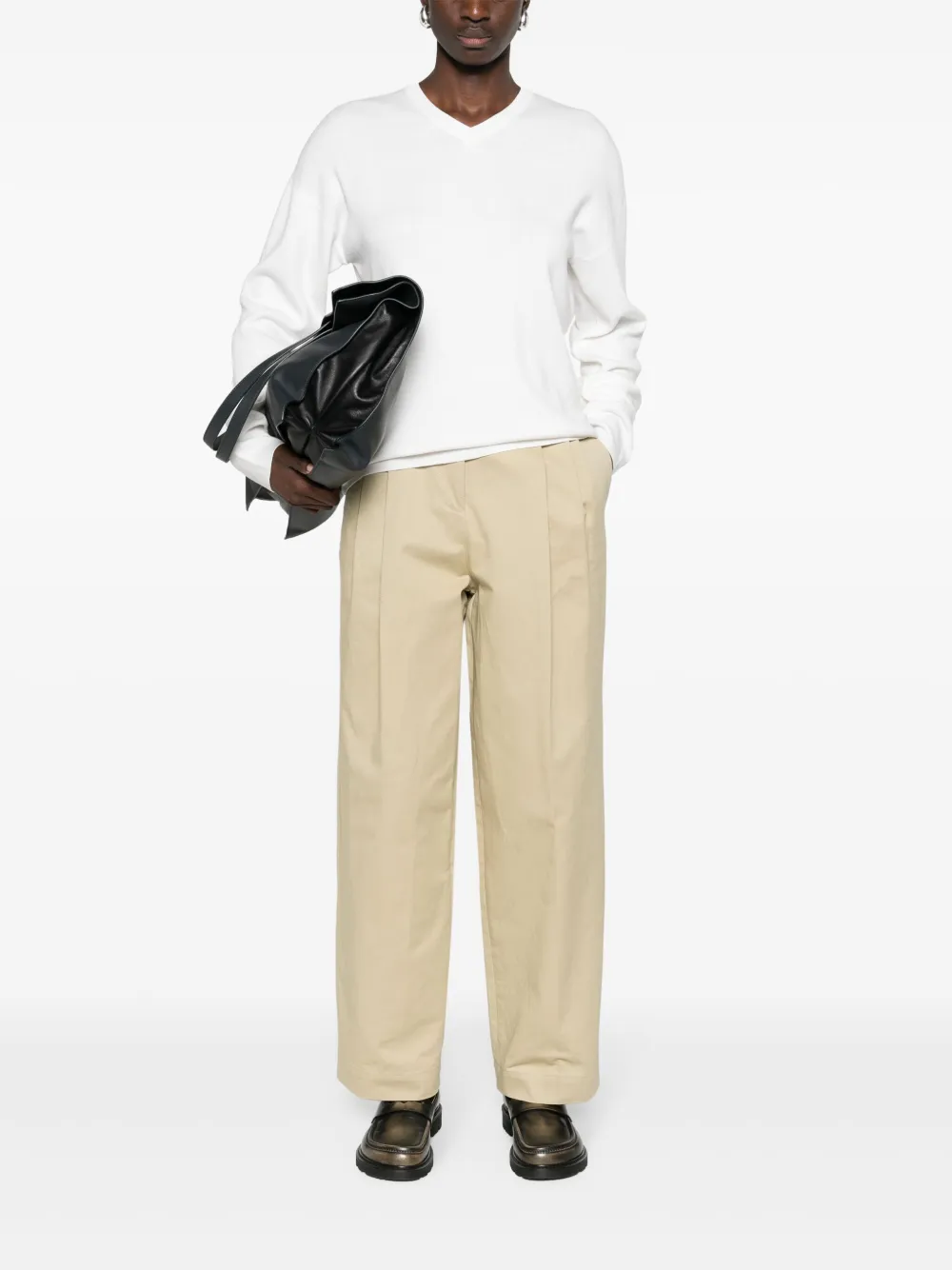 extreme cashmere Fijngebreide trui Wit