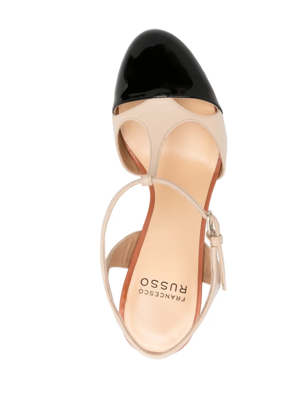 Francesco Russo 105mm Contrasting-toecap Pumps In Black