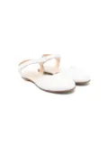 MONTELPARE TRADITION patent leather sandals - White