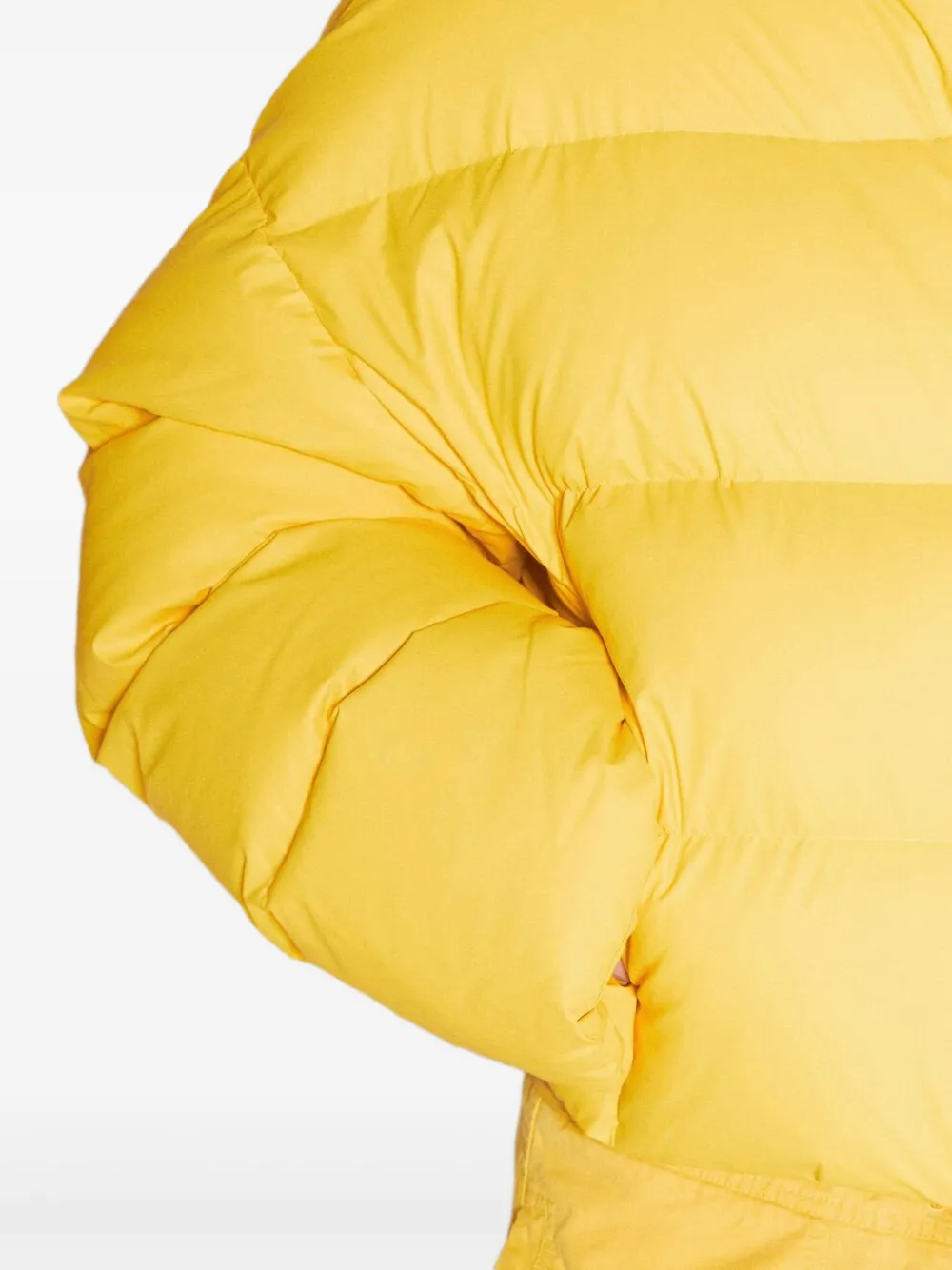 Entire Studios Mml Hooded Puffer Jacket In Yellow