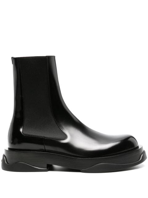 Jil Sander chunky leather Chelsea boots