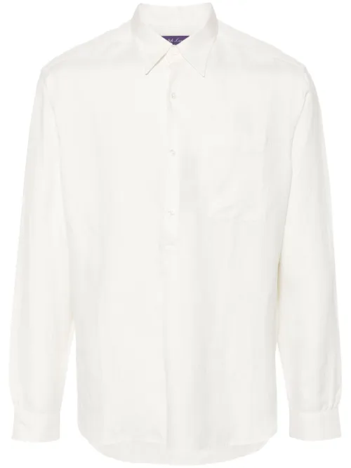 Chemise en soie mélangée - Ralph Lauren Purple Label - Modalova
