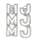 Marc Jacobs MJ crystal-embellished earrings - Silver