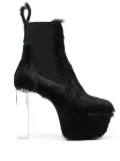 Rick Owens Lido Minimal Grill Beatle 130mm boots - Black