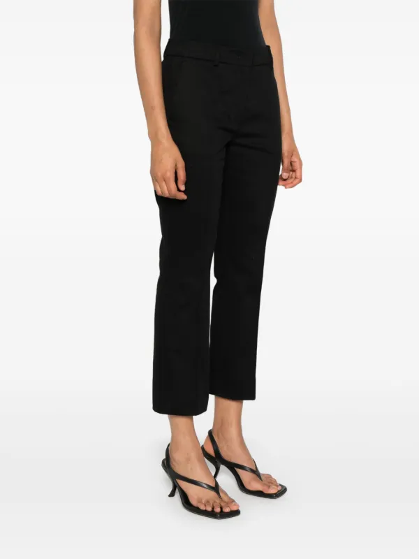 Sportmax Etna Cropped Trousers | Black | FARFETCH JO