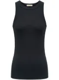 12 STOREEZ ribbed cotton tank top - Black
