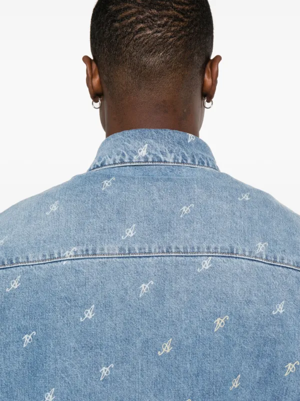 Axel Arigato Miles Denim Shirt | Blue | FARFETCH IN