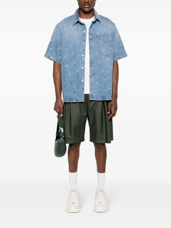 Axel Arigato Miles Denim Shirt | Blue | FARFETCH IN