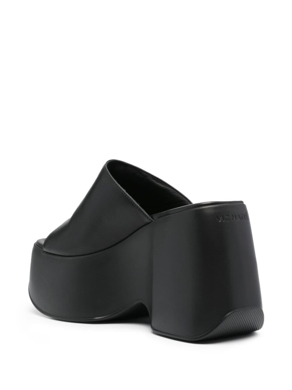 Shop Vic Matie Yoko 115mm Platform Mules In 黑色