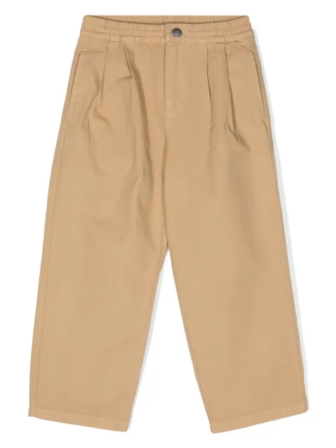 Moschino Kids pantalon droit à logo brodé