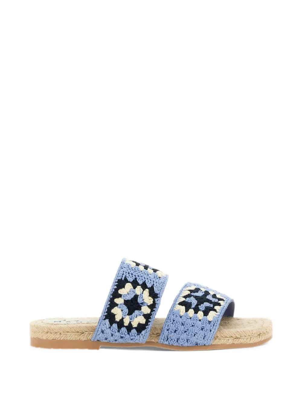 Manebi crochet-knit two-strap sandals - Blu