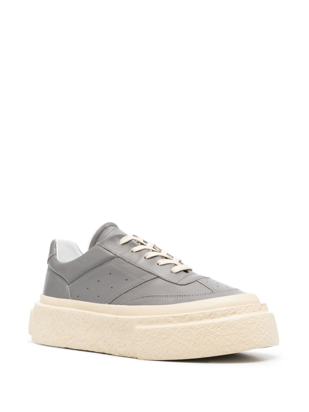 MM6 Maison Margiela Gambetta leather sneakers - Grijs