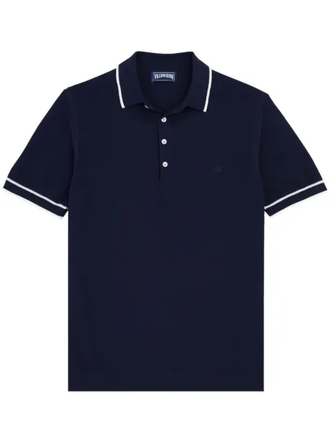 Vilebrequin playera tipo polo con logo bordado