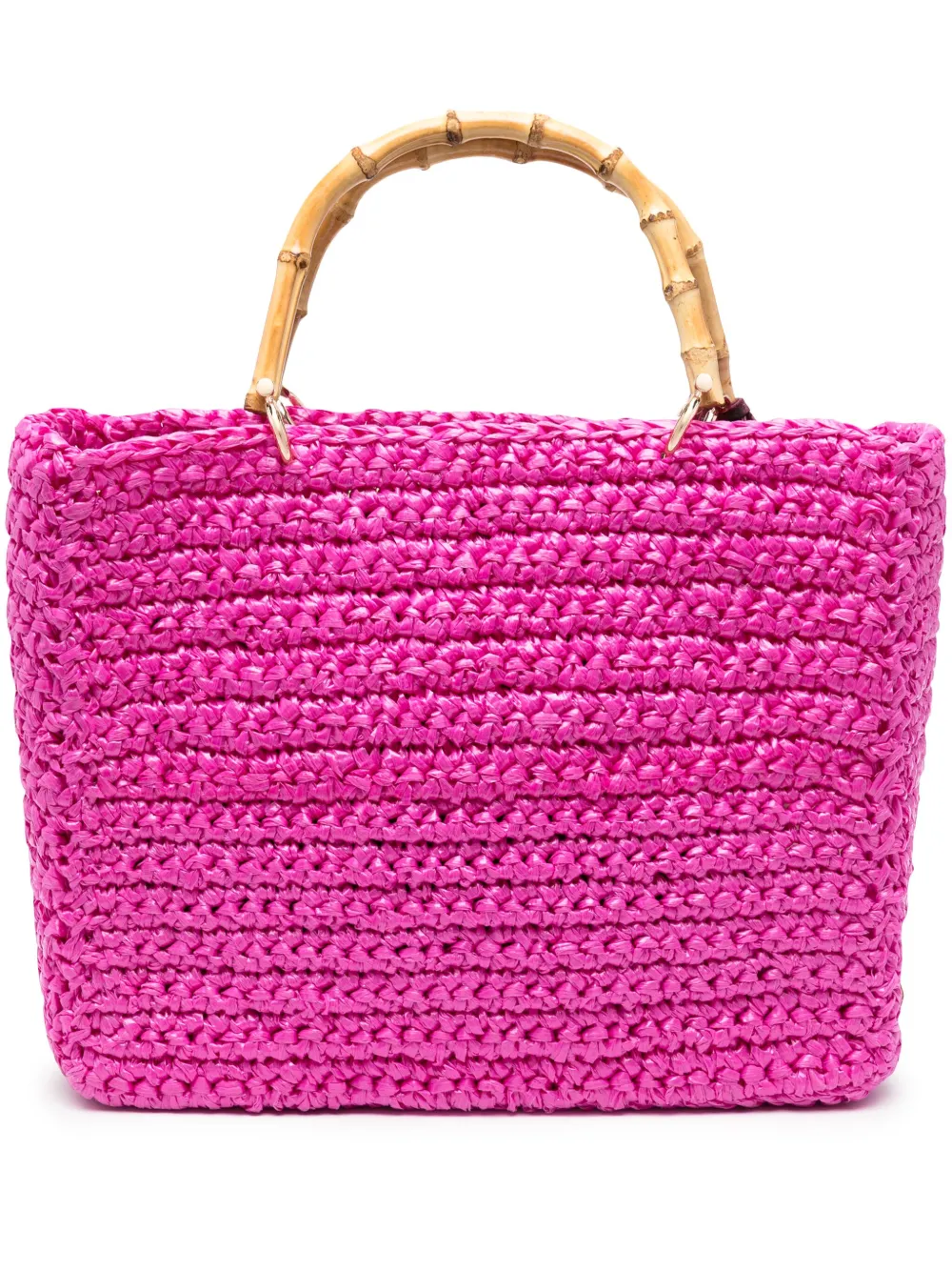 Chica Luna interwoven tote bag | Pink | Image 1