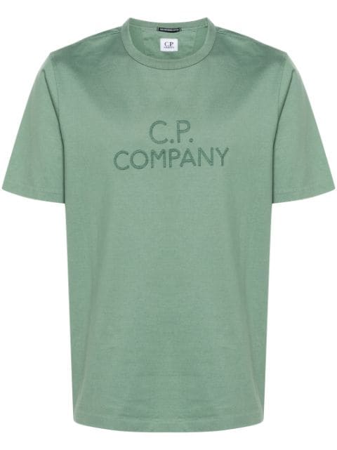 logo-embroidered cotton T-shirt