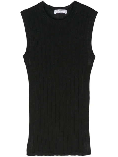 Saint Laurent Pre-Owned 1990s ribbed-knit tank top