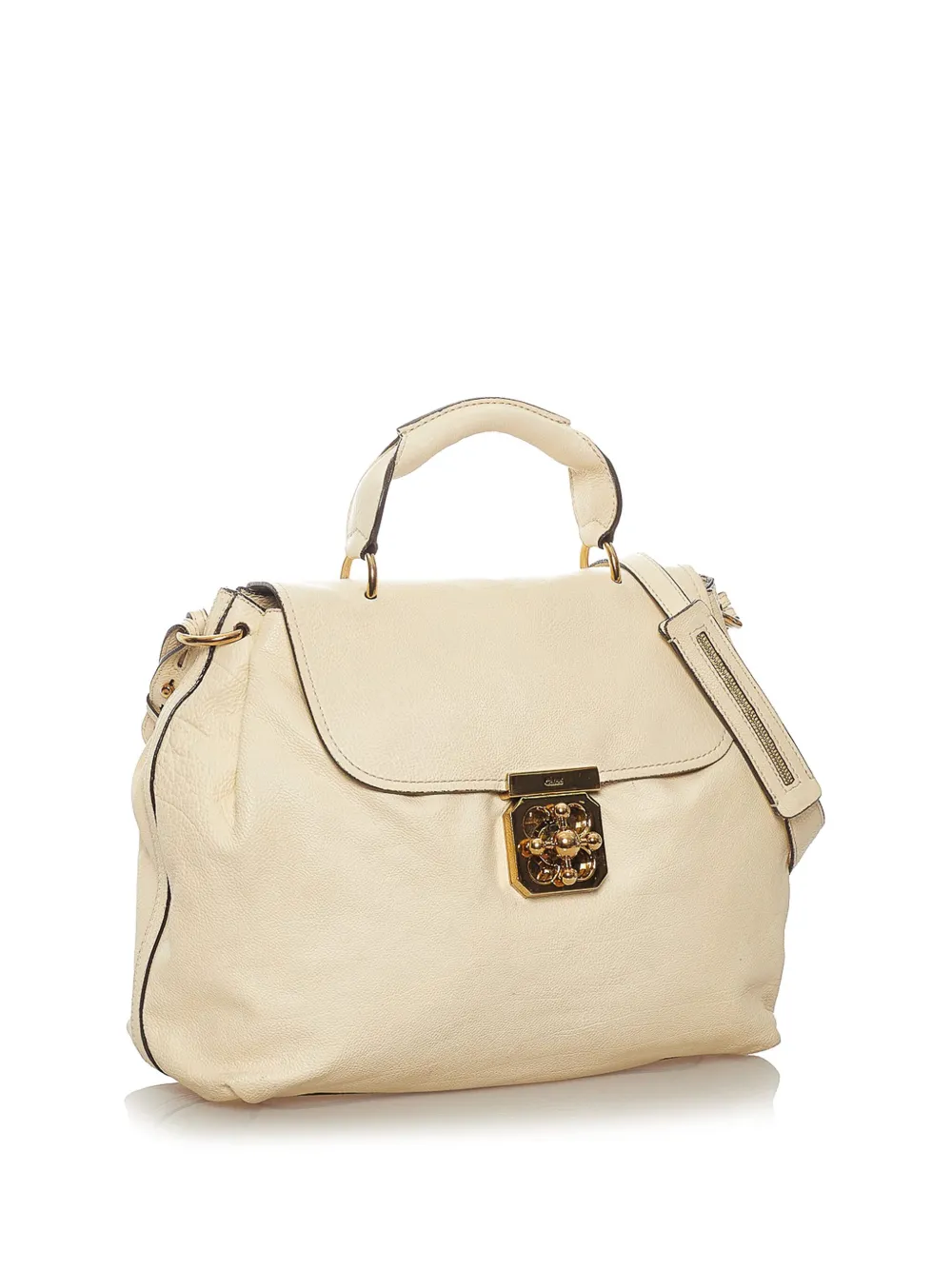 Chloé Pre-Owned Pre-Owned Chloe Elsie Leather satchel - Wit