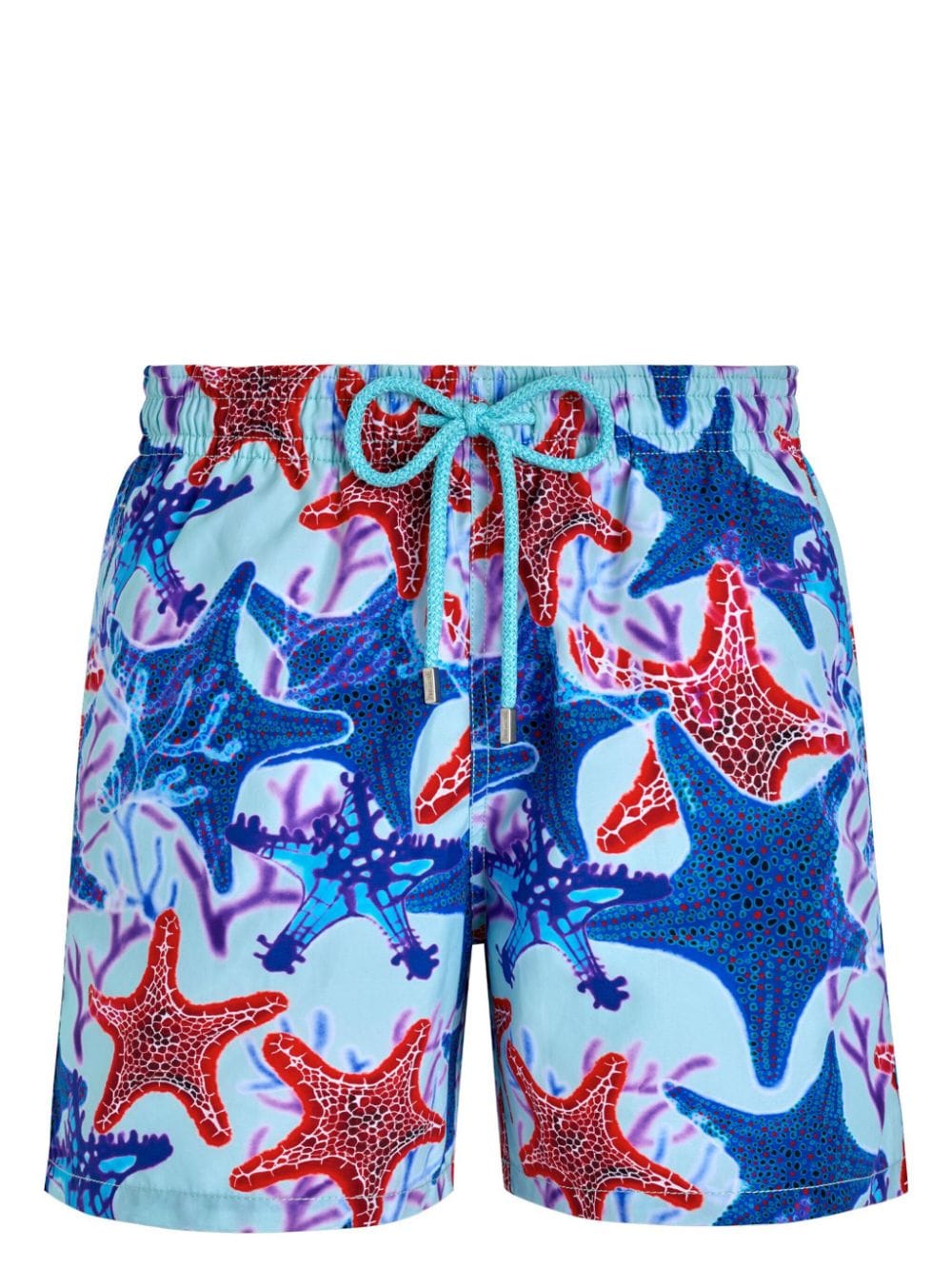Vilebrequin Graphic-print Drawstring Swim Shorts In Blue