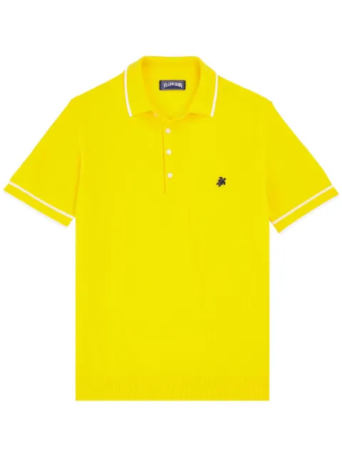 Vilebrequin playera tipo polo con logo bordado