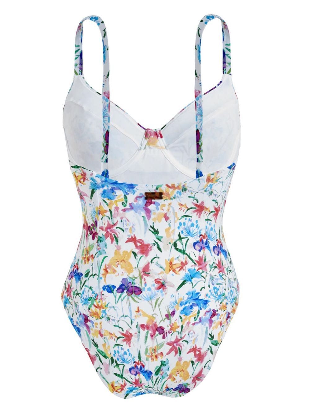 Shop Vilebrequin Leonita Happy Flowers-print Swimsuit In Blue