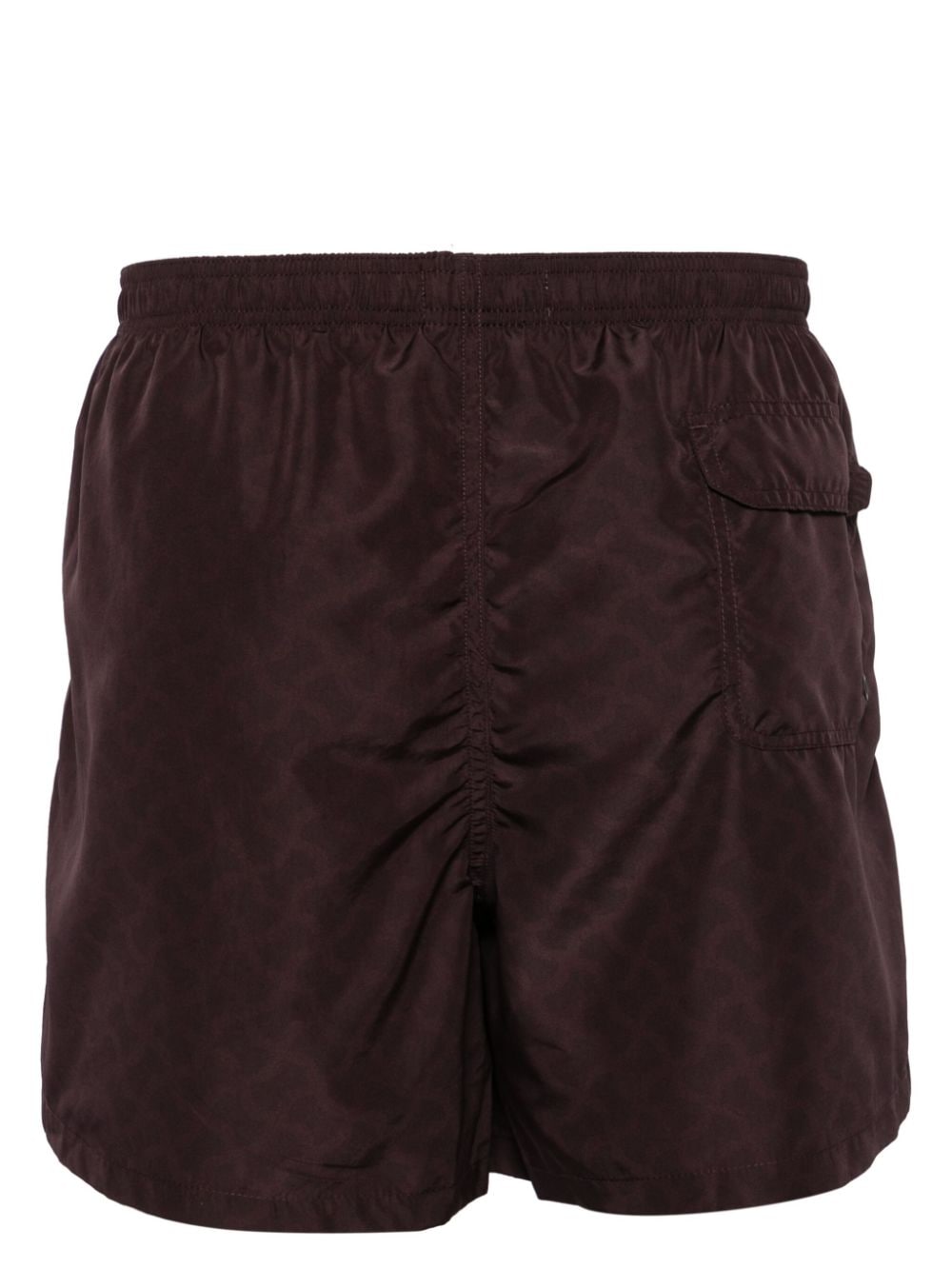Shop Tagliatore Abstract-print Swim Shorts In Purple