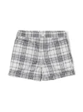 Bonpoint plaid-check cotton shorts - Neutrals